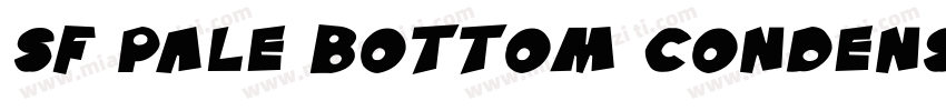 SF Pale Bottom Condensed Oblique字体转换